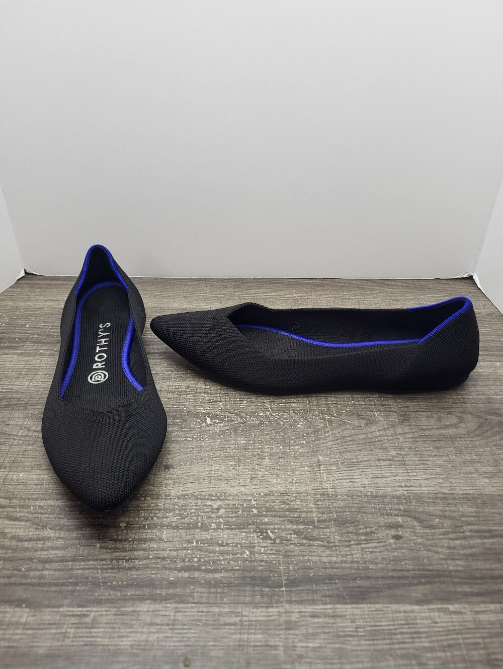 Rothy’s The Point Black Women’s Size 10 Flats Shoes Slip-On